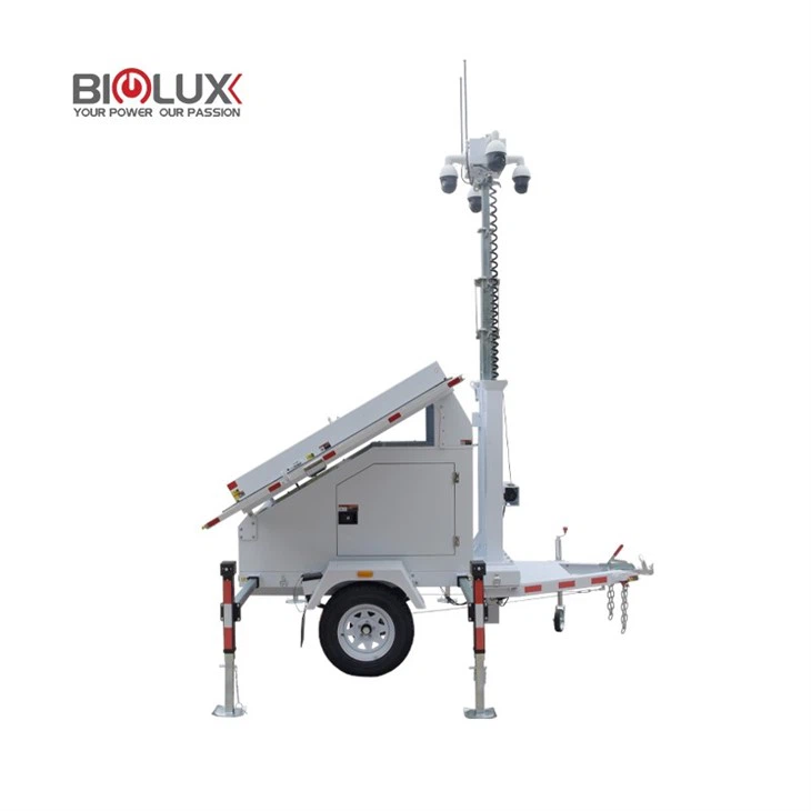 Mobile Solar Camera Security Surveillance Towers