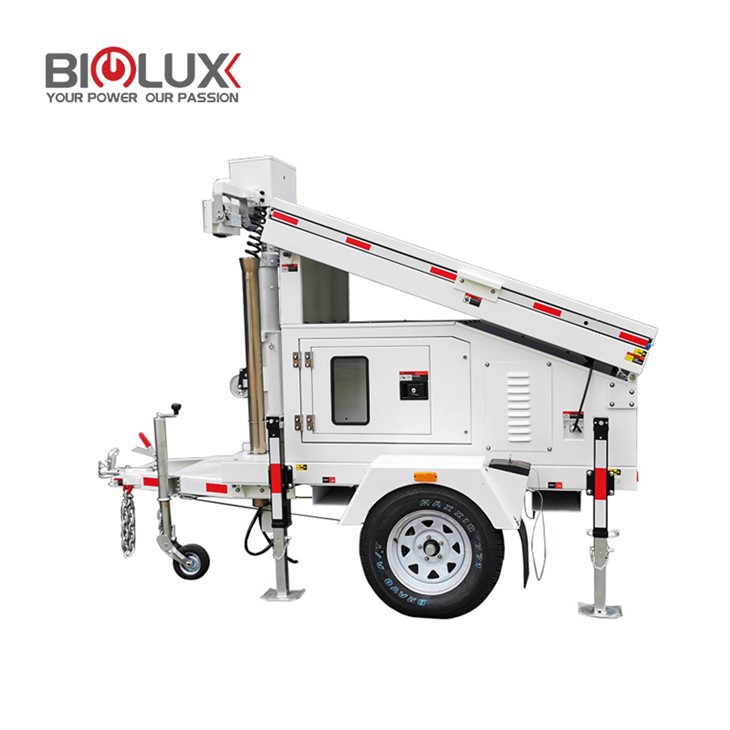 Waterproof Solar Mobile Trailer สำหรับที่จอดรถกลางแจ้ง