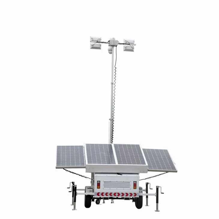 รถพ่วงพลังงานแสงอาทิตย์ LED Light Towers