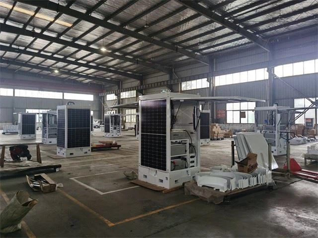 Cuboid Towable Solar Generator For Site Work