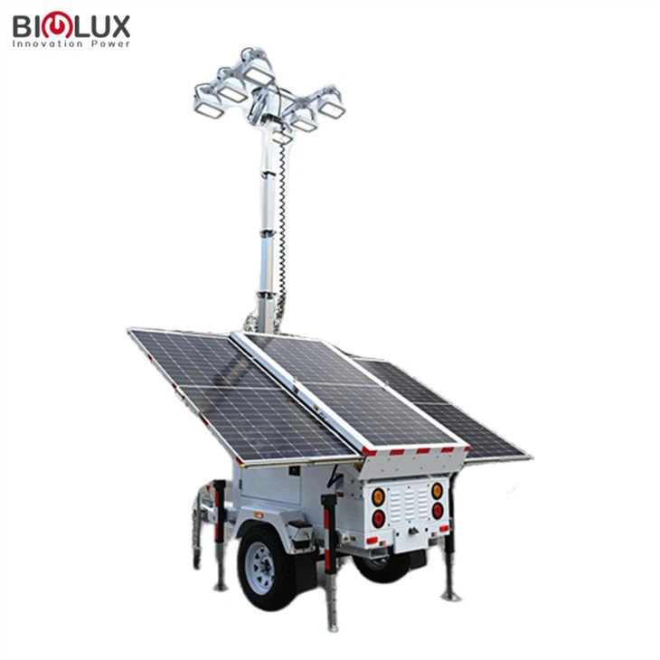 หอคอยพลังงานแสงอาทิตย์พร้อมไฟ LED 1200w